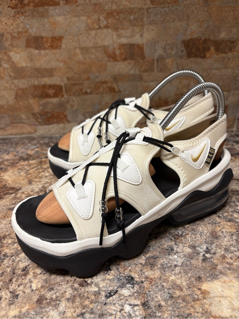 Nike Air Max Koko Serena Williams Design Sandals White Gold Size 10